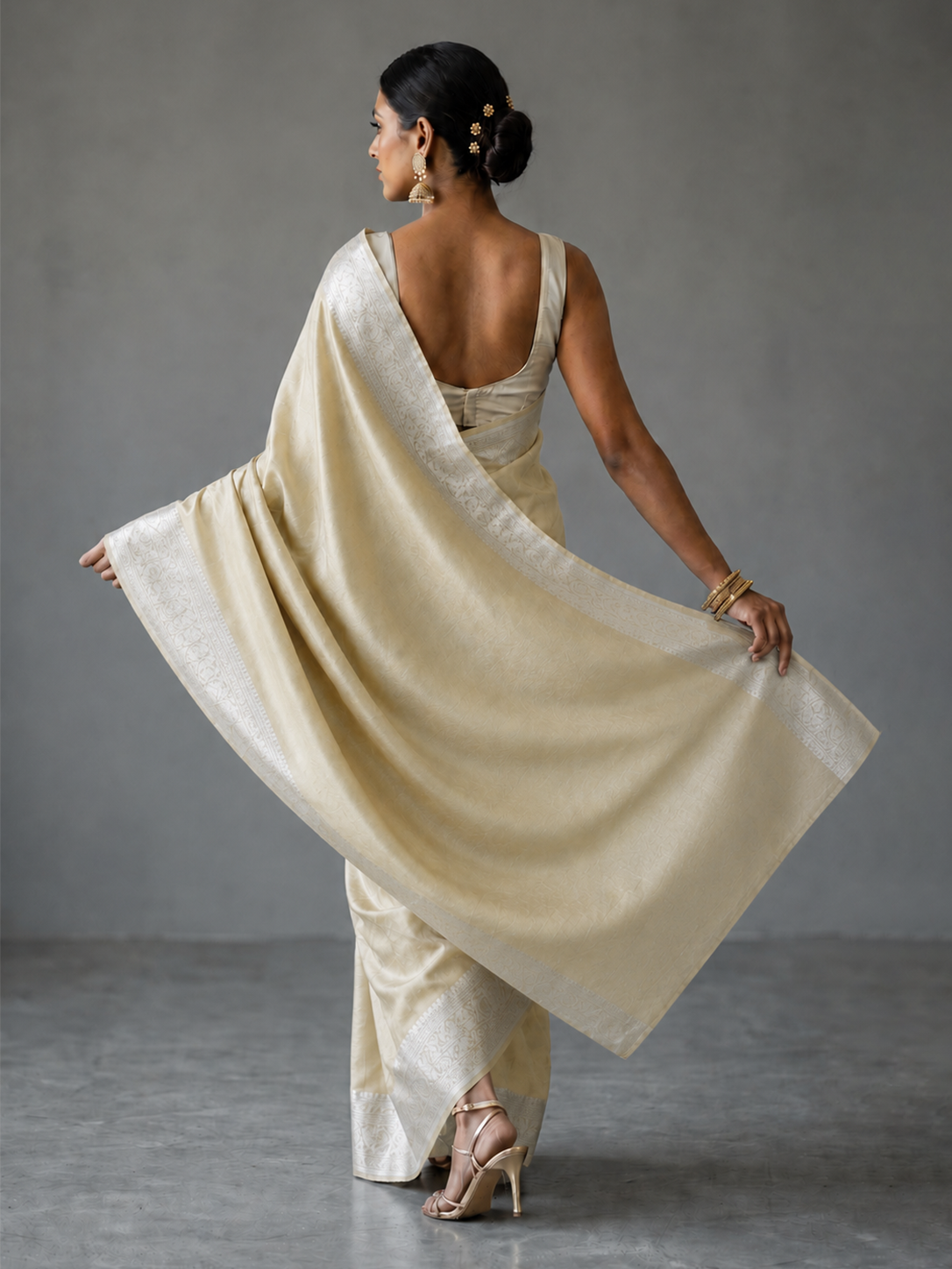 Golden Bengal Benarasi Blended Tissue