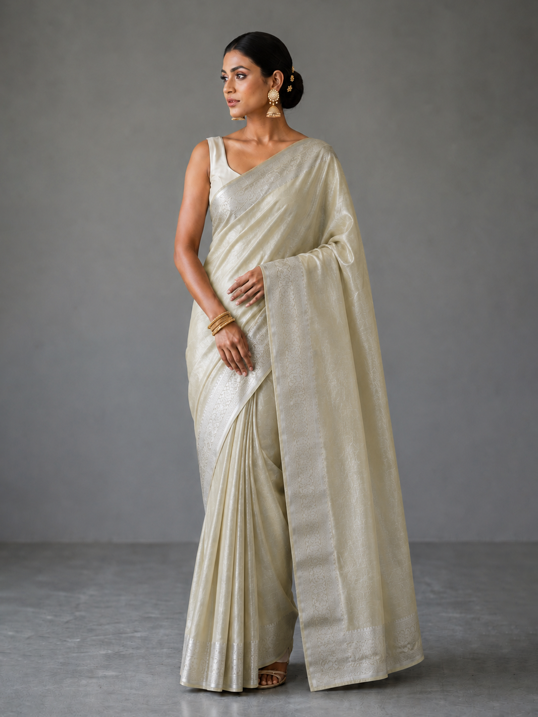 Golden Bengal Benarasi Blended Tissue
