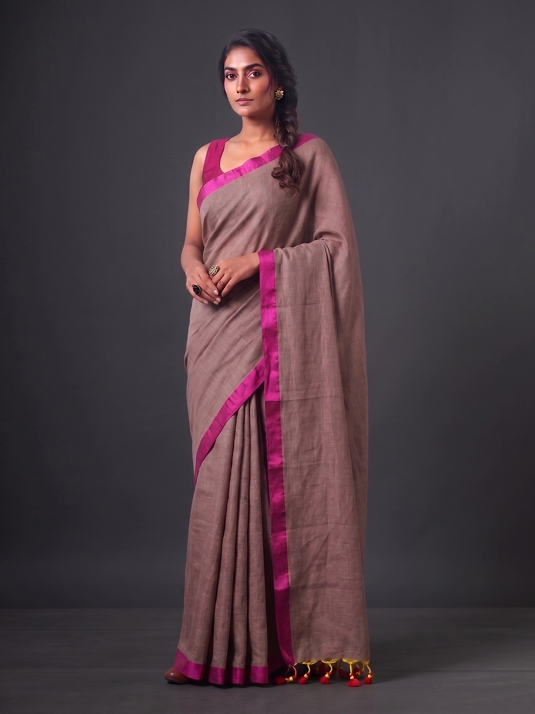 Brown Bengal Khaadi Cotton