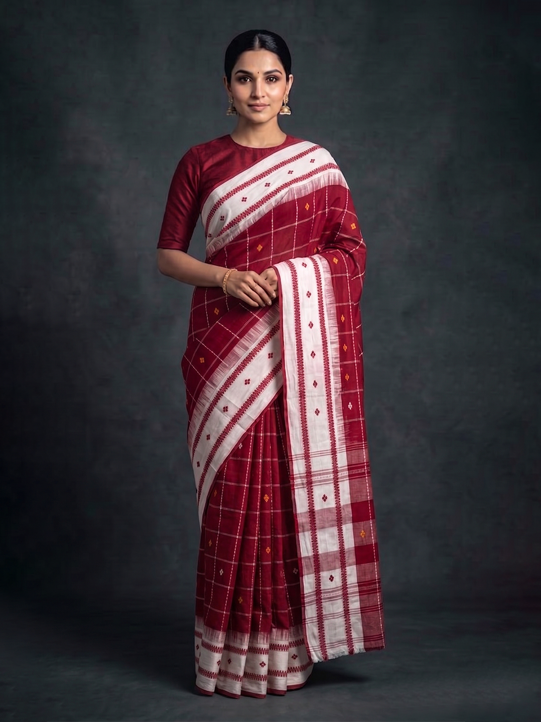White & Red Bengal Cotton