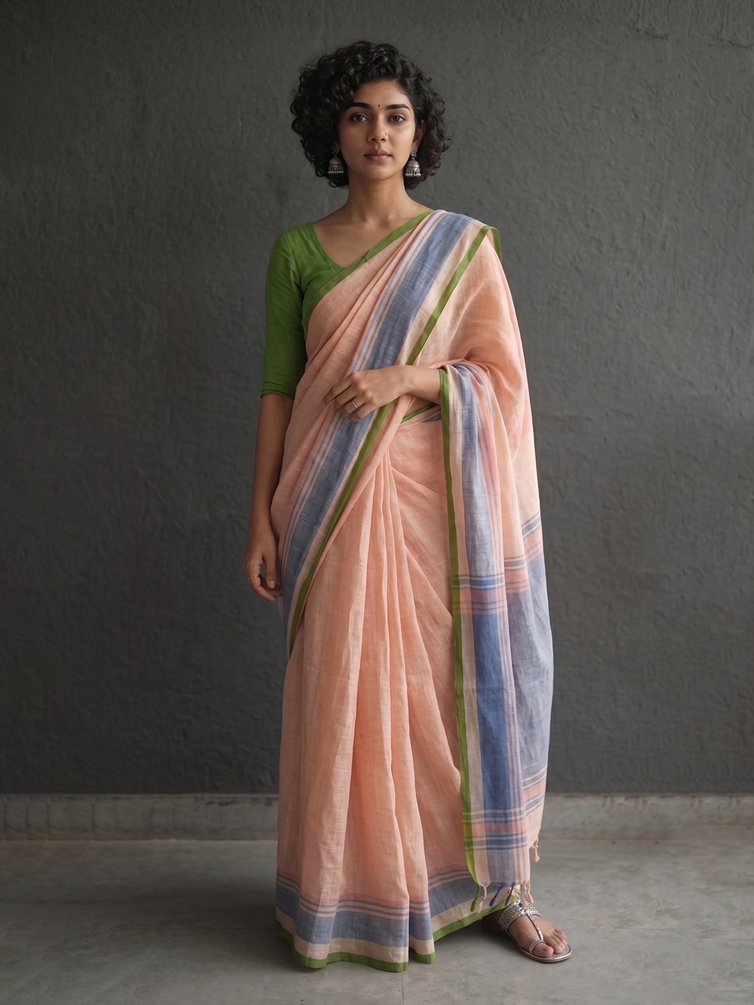 Peach Bengal Linen