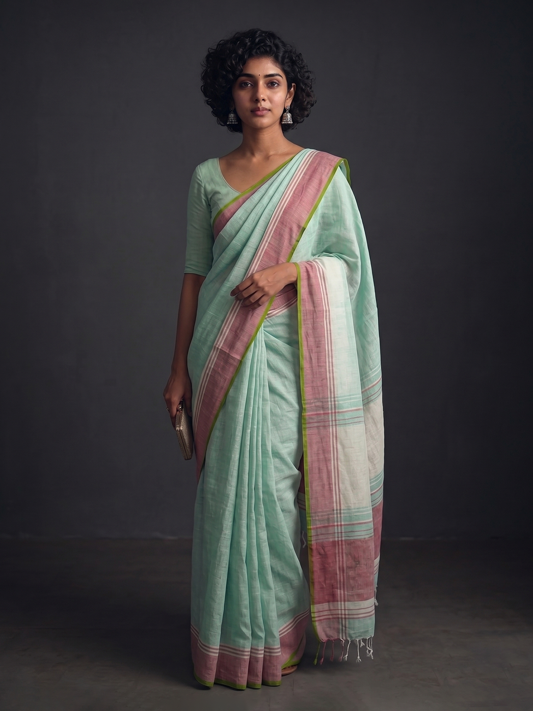 Powder Green Bengal Linen