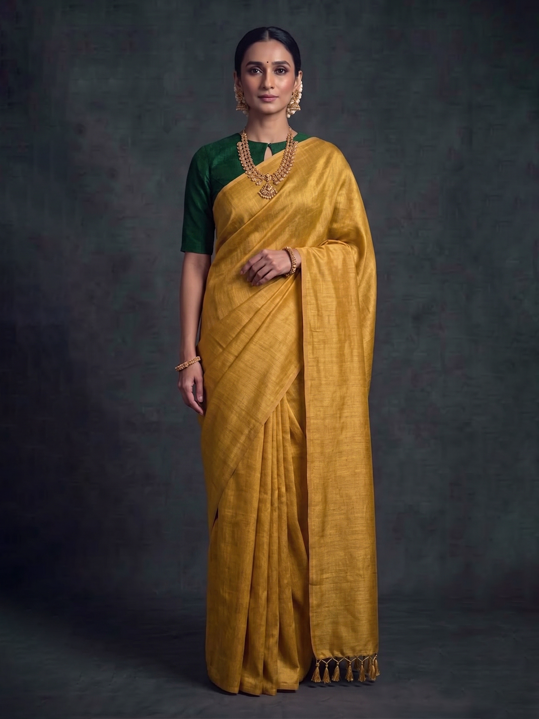 Yellow Bengal Matka Silk