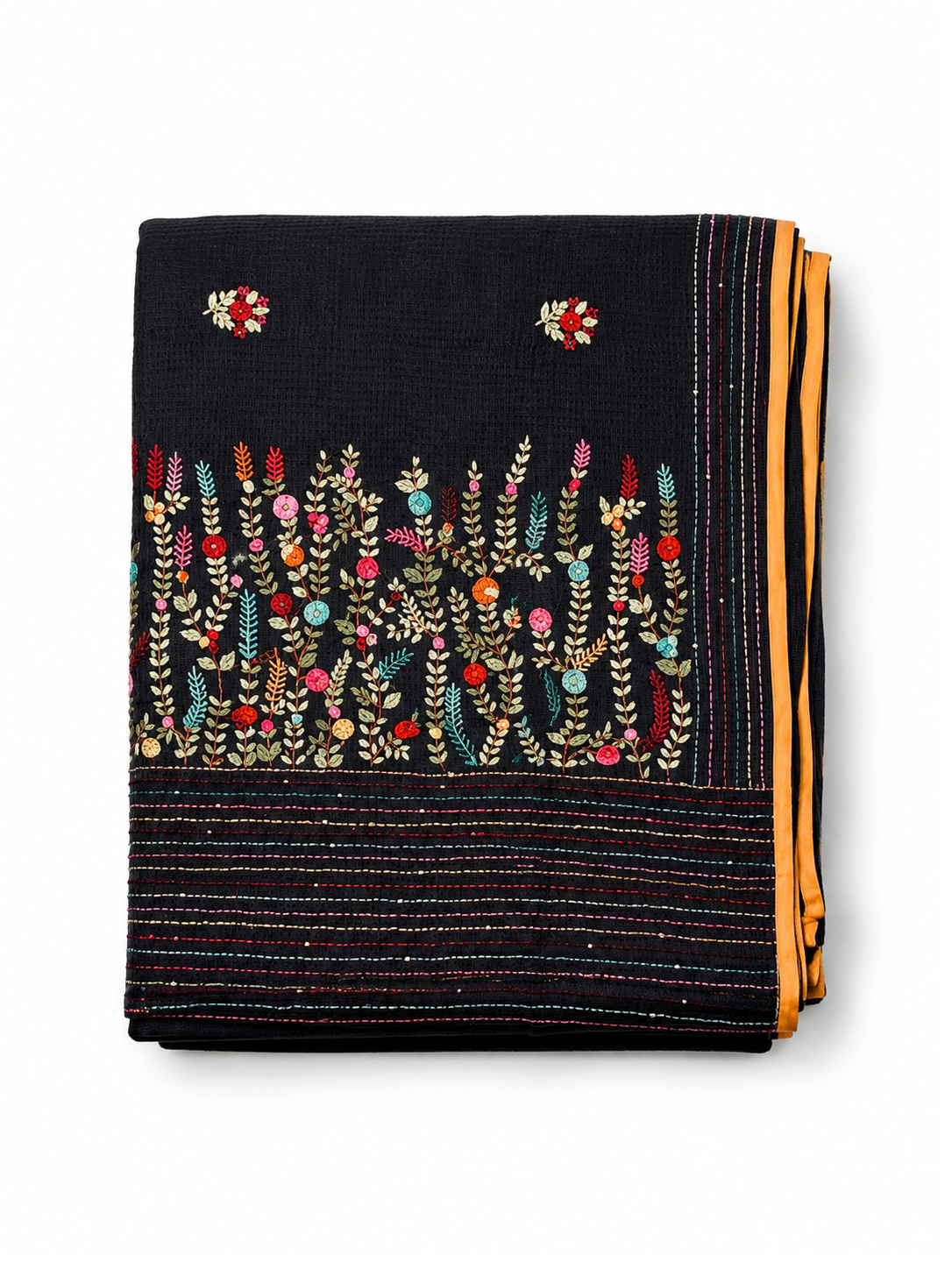 Black Karnataka Cotton Lambani Embroidery