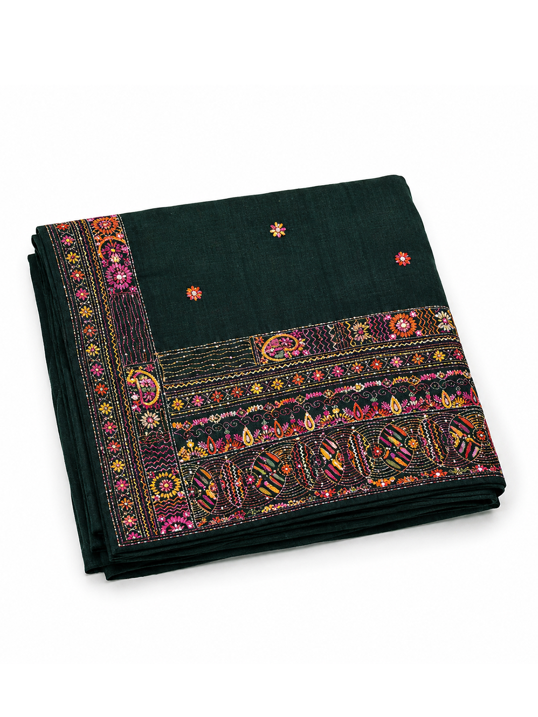 Green Karnataka Cotton Lambani Embroidery