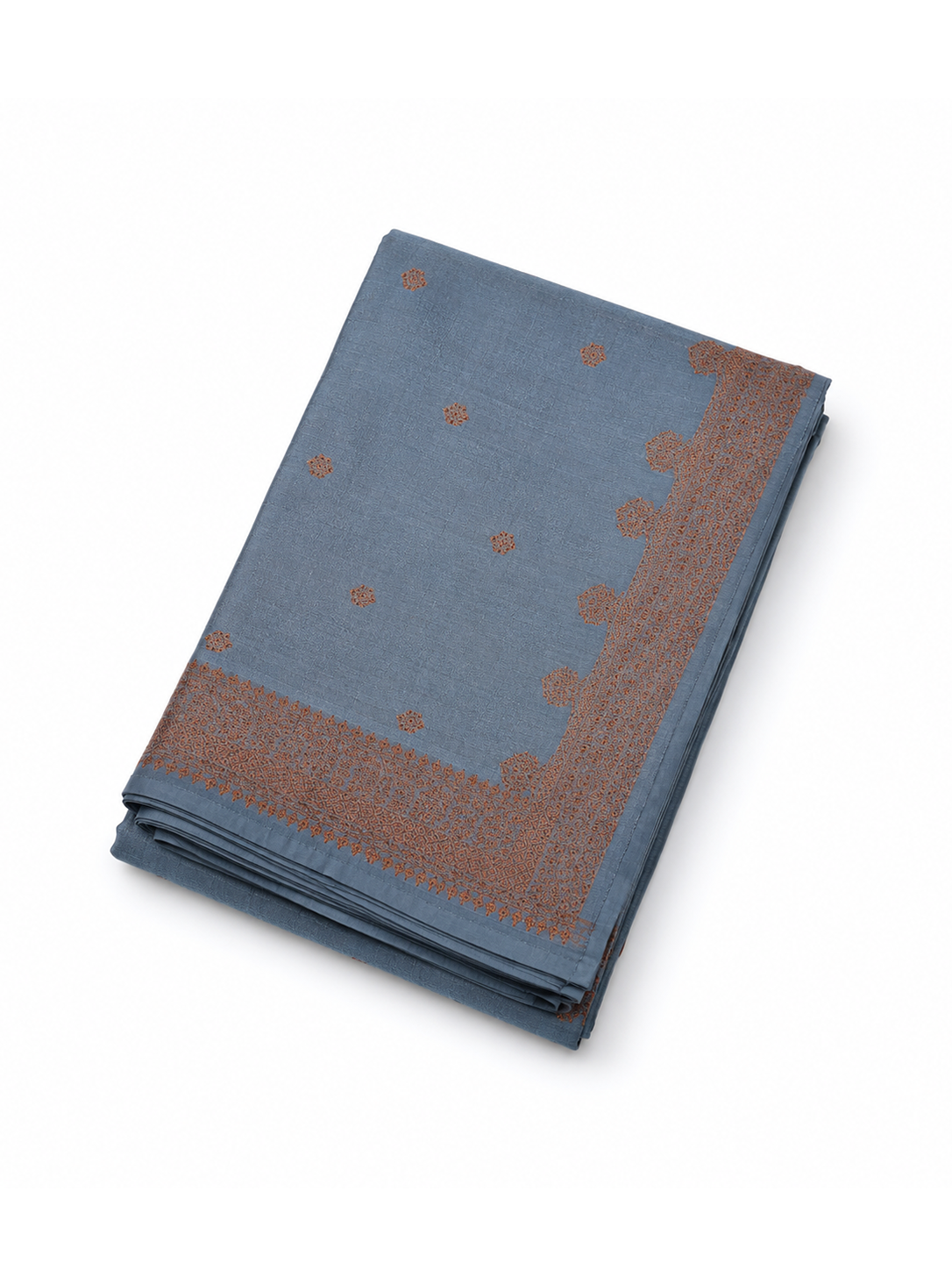 Grey Zari-woven Raw Silk Benarasi