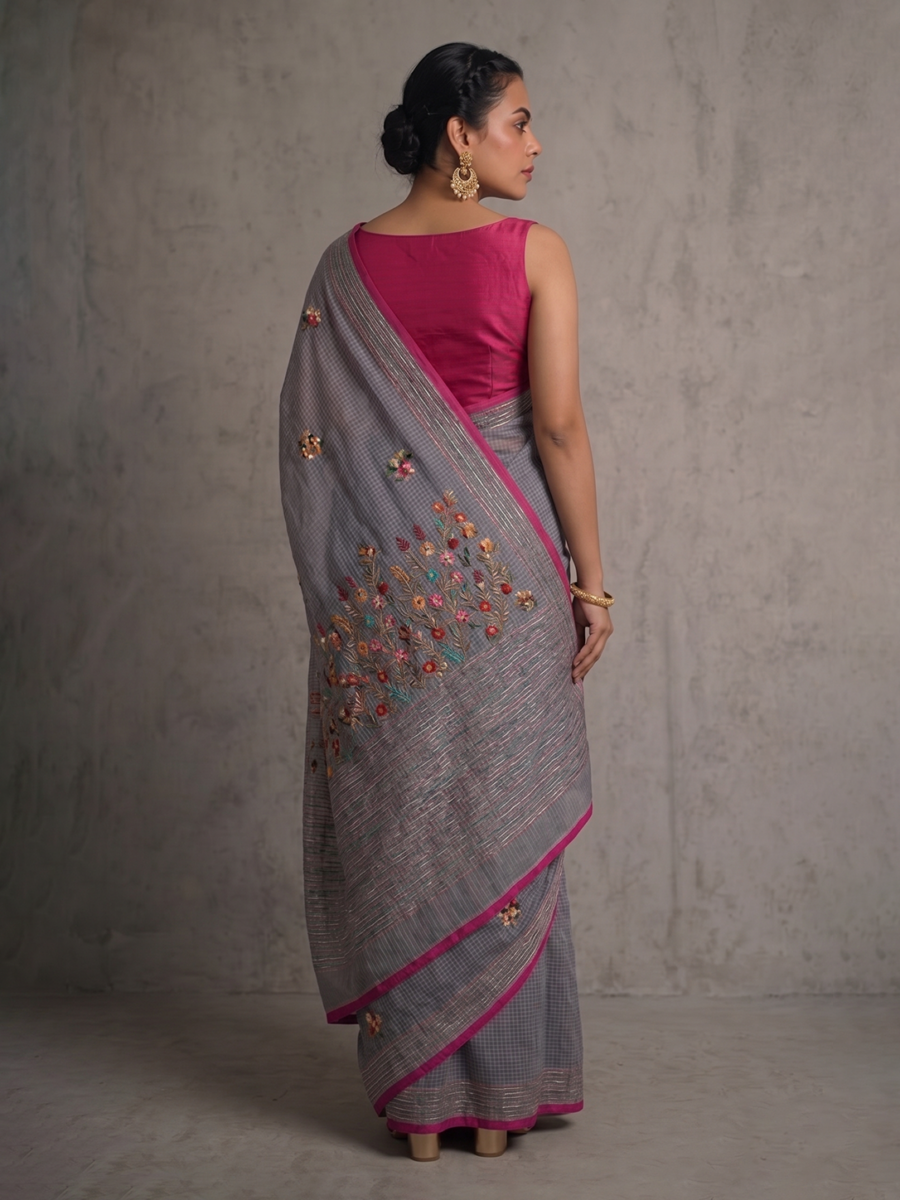 Grey Lambani Kota Cotton